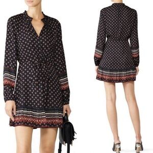 Greylin Penny Print Tie Waist Dress